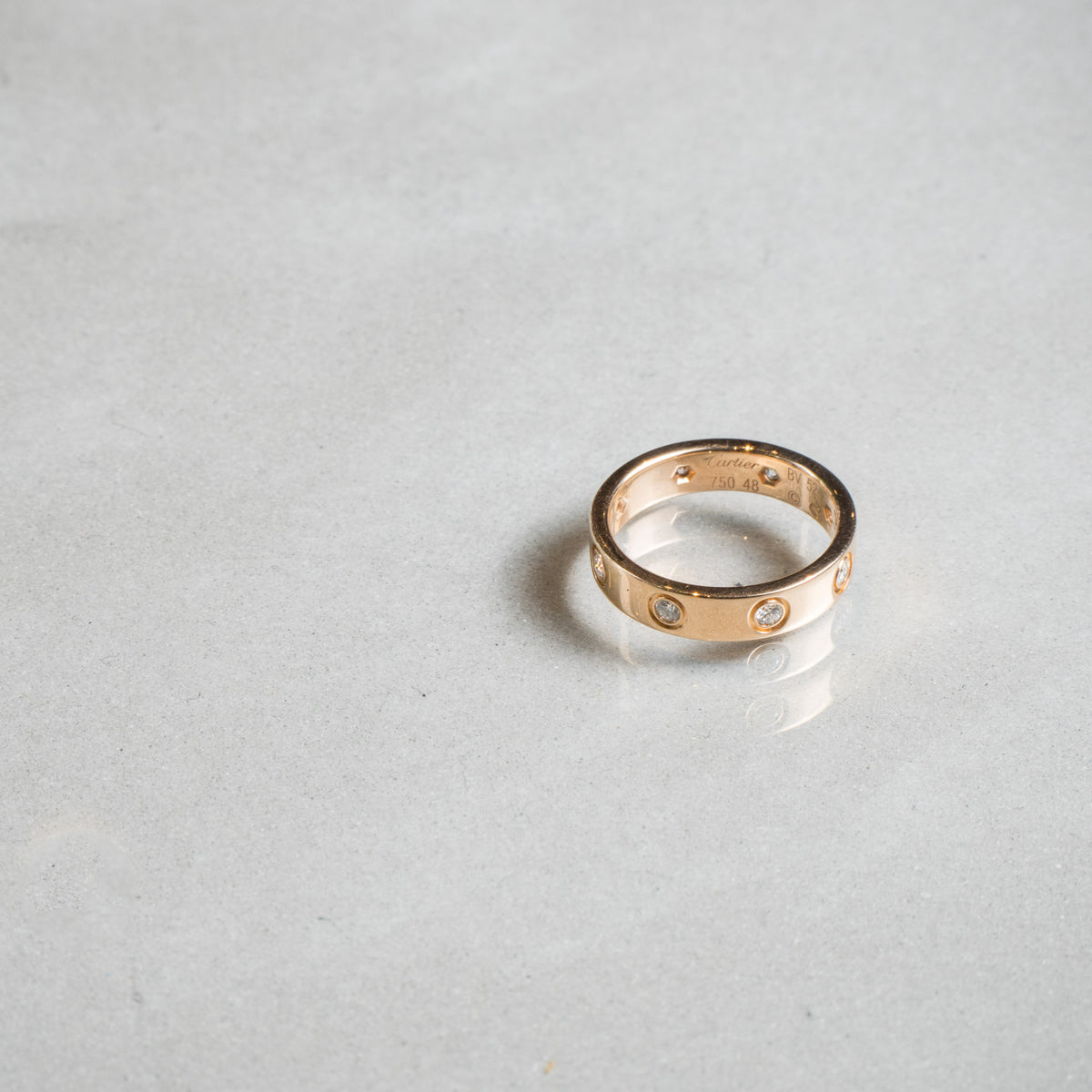 カルティエ ダイヤ ミニラブリング size:48 Cartier カルティエ ミニラブリング フルダイヤ 48 – The BOUTIQUE