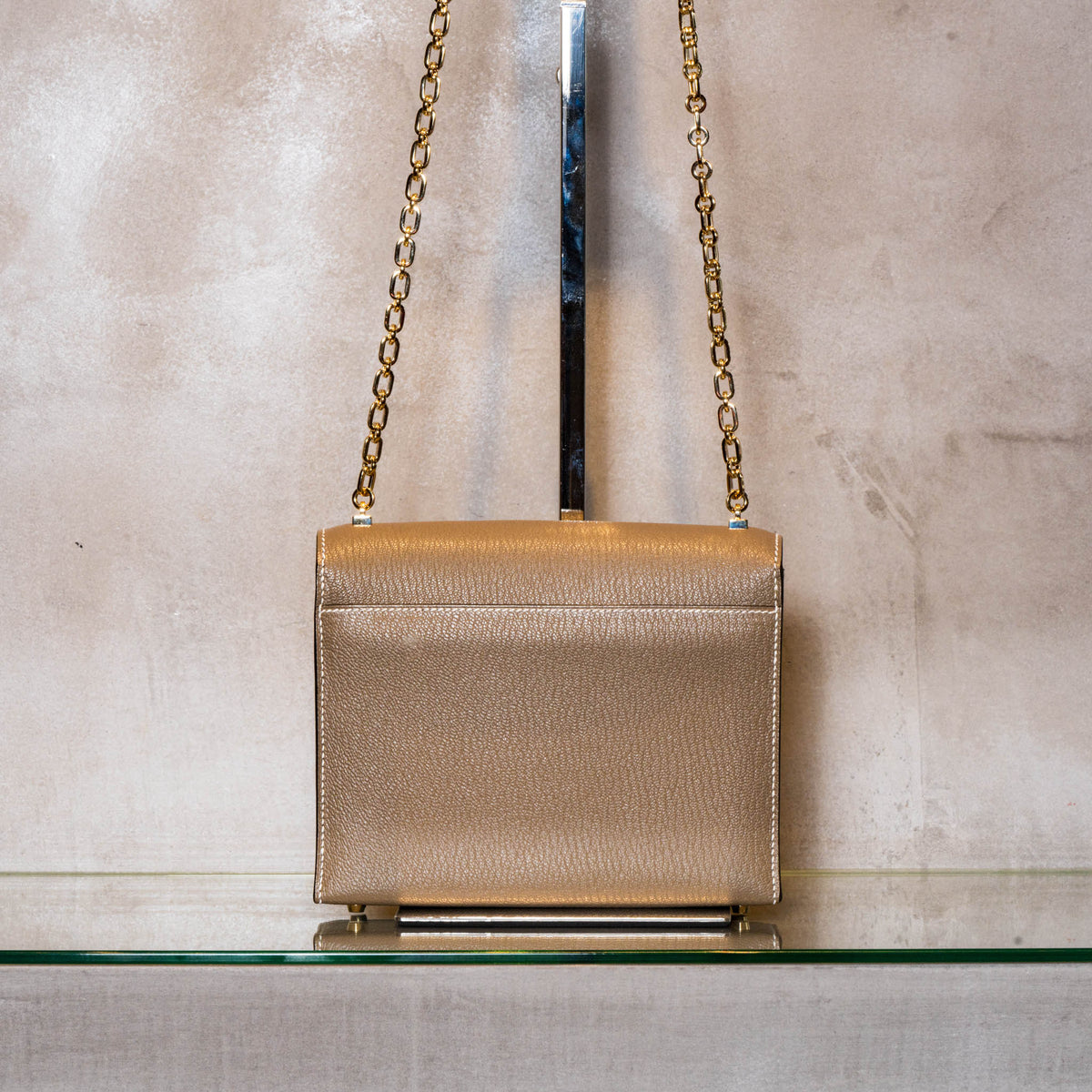 【希少美品】エルメス　エッフェル HERMES エルメス ヴェルーミニ シェーブルミゾール エトゥープ 未使用