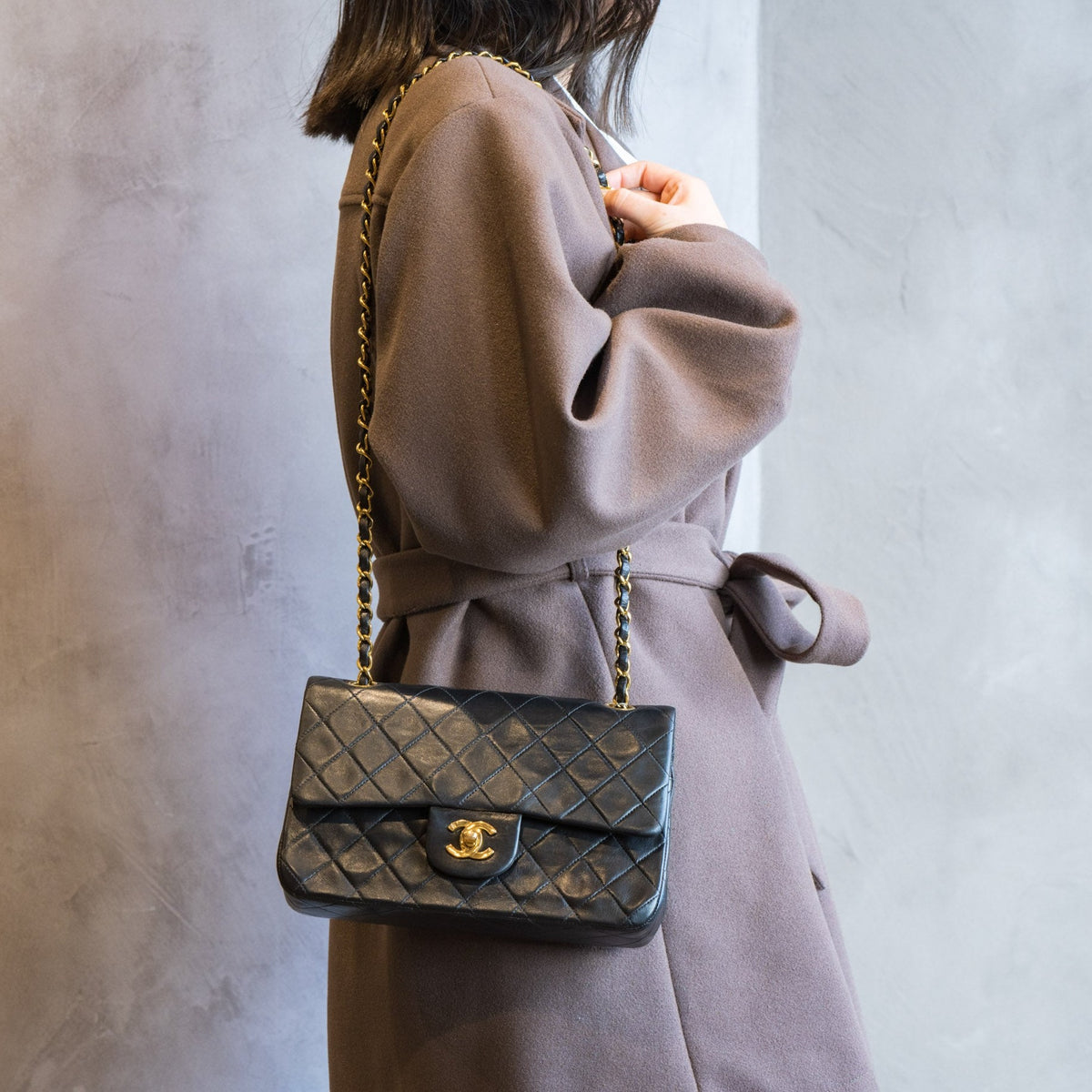 CHANEL シャネル マトラッセ23 ラムスキン ダブルフラップ – The