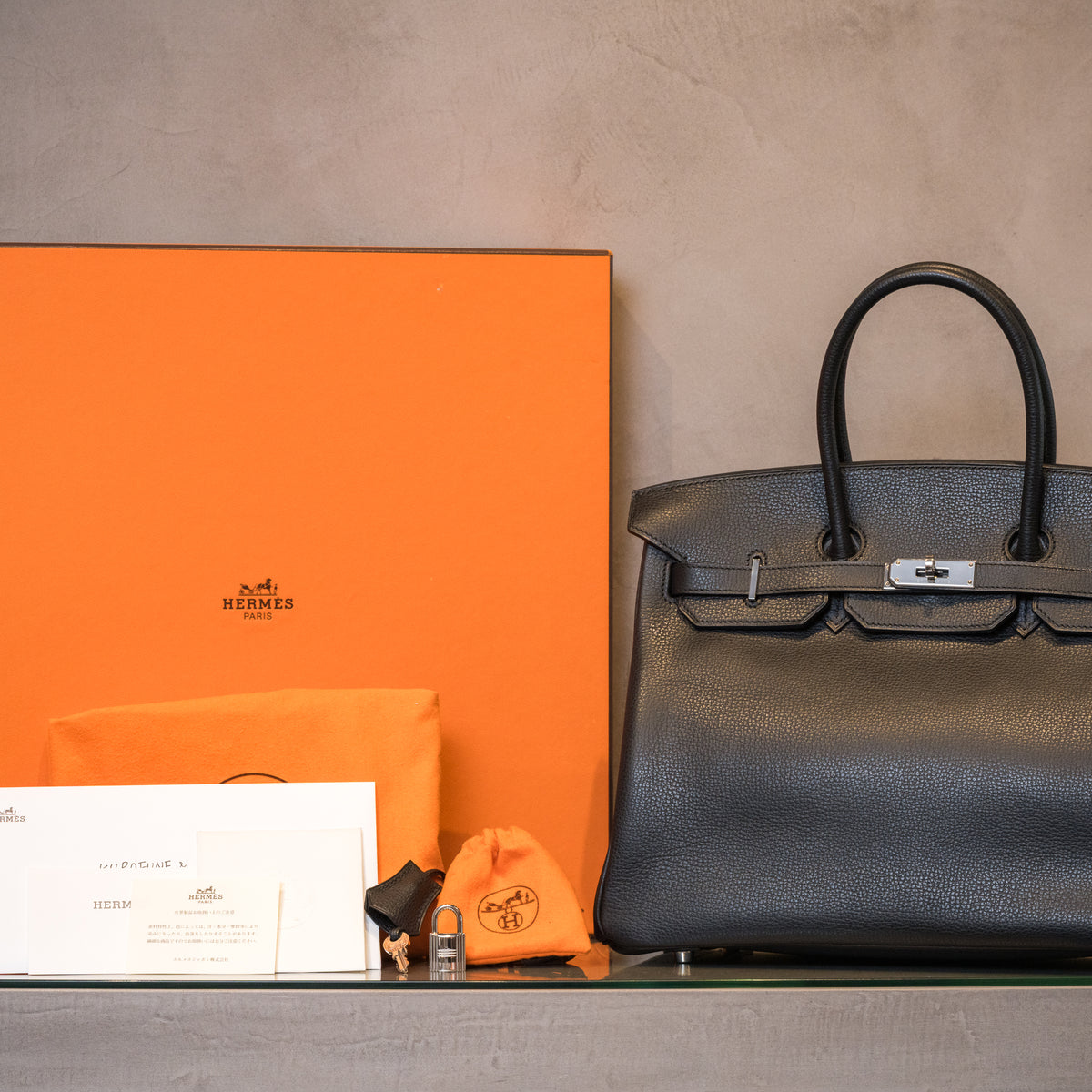 HERMES エルメス バーキン35 ヴァッシュリエジェ – The BOUTIQUE