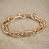 Au750　ピンクゴールド　チェーンブレスレット