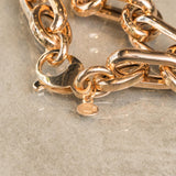 Au750　ピンクゴールド　チェーンブレスレット