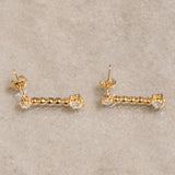 K18　イエローゴールド　ダイヤモンド　スイングピアス