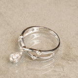 K18WG　ホワイトゴールド　ダイヤモンド　16号