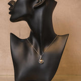 K18WG　ホワイトゴールド　黒蝶パール　ダイヤモンド