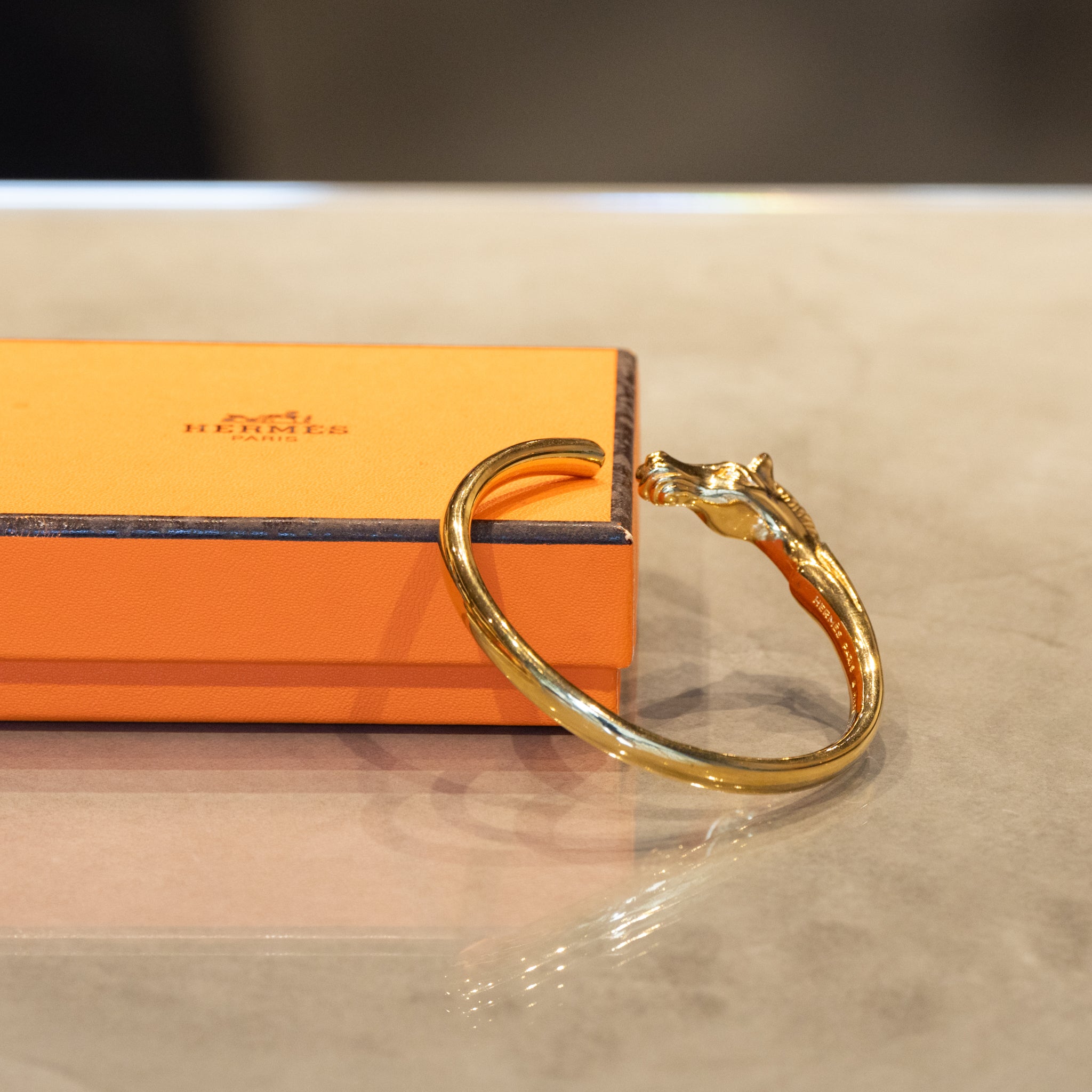 正規品　HERMES シュバルホース　バングル　SS HERMES シュバル ホースヘッド バングル – Trip