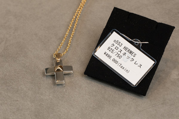 HERMES　エルメス　クロス ネックレス