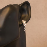 K18WG　ホワイトゴールド　ダイヤモンド　ブーケモチーフ