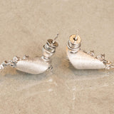 K18WG　ホワイトゴールド　ダイヤモンド　ブーケモチーフ