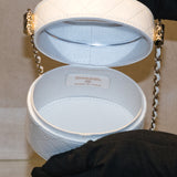 CHANEL　シャネル　マトラッセ　バニティミニ　ラムスキン　ホワイト