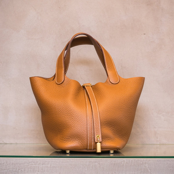 HERMES エルメス ピコタン PM トリヨンクレマンス ゴールド HERMES エルメス ピコタン PM トリヨンクレマンス ゴールド