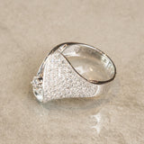 K18WG　ホワイトゴールド　ダイヤモンド　13号