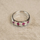 Pt900　プラチナ　ルビー　ダイヤモンド　13号