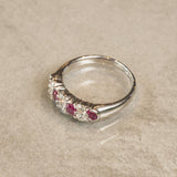 Pt900　プラチナ　ルビー　ダイヤモンド　13号