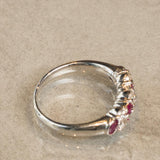 Pt900　プラチナ　ルビー　ダイヤモンド　13号