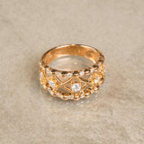 K18　ピンクゴールド　ダイヤモンドリング　11号