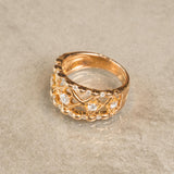 K18　ピンクゴールド　ダイヤモンドリング　11号