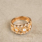 K18　ピンクゴールド　ダイヤモンドリング　11号