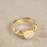 K18　イエローゴールド　ダイヤモンド　10号