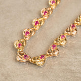 K18　イエローゴールド　ルビー　ダイヤモンド