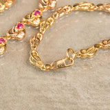 K18　イエローゴールド　ルビー　ダイヤモンド