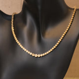 K18　イエローゴールド　ダイヤモンド　テニスネックレス