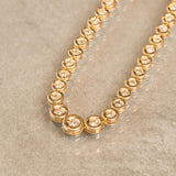 K18　イエローゴールド　ダイヤモンド　テニスネックレス