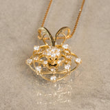 K18　イエローゴールド　ダイヤモンド