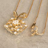 K18　イエローゴールド　ダイヤモンド