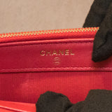 CHANEL　シャネル　マトラッセ　チェーンウォレット　ラムスキン　ローズピンク