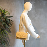 CHANEL　シャネル　マトラッセ ダイアナ25　ラムスキン　ベージュ