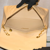 CHANEL　シャネル　マトラッセ ダイアナ25　ラムスキン　ベージュ