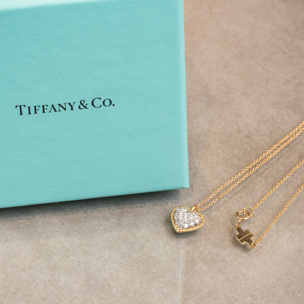 Tiffany＆Co.　ティファニー＆コー　ハートダイヤ ネックレス