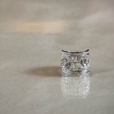 リング K18WG D0.50CT 13号