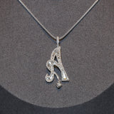 ネックレス K18WG　D1.00CT