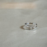 リング K18WG D0.53CT 11号