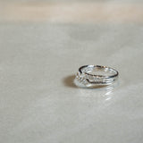 リング K18WG D0.53CT 11号