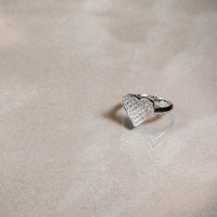 リング K18WG D0.52CT 10号