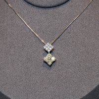ネックレス K18WG　D1.12CT