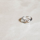 リング K18WG　D0.383CT D0.12CT 11号