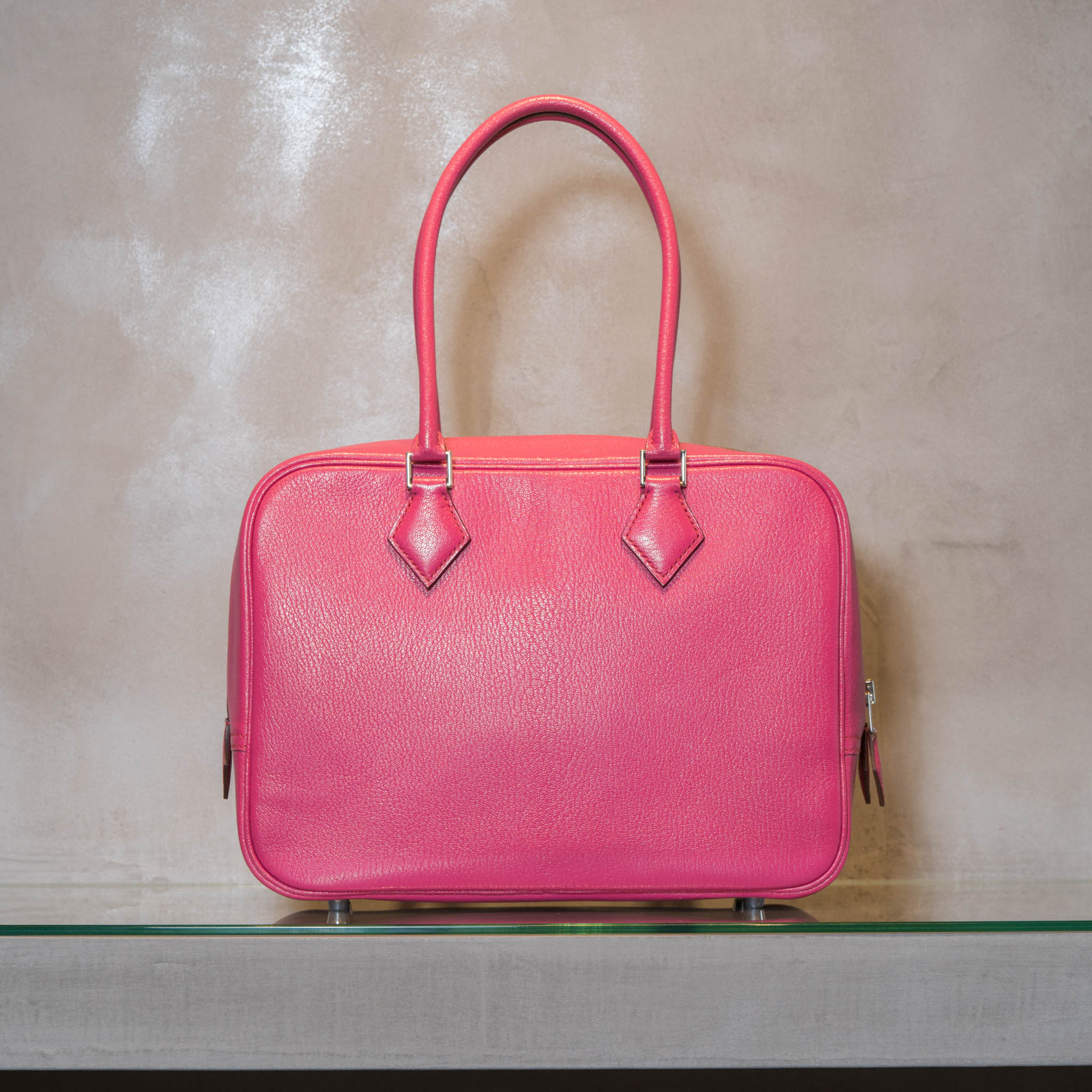 HERMES プリュム28 HERMES プリュム 28 2006年 □J ハンドバッグ シクラメン